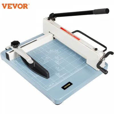 VEVOR Manual Paper Cutter Guillotine Trimmer 12/17Inch Heavy Duty 300-500 Sheets Shredder for