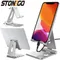 STONEGO Phone Holder Stand for iPhone 11 Xiaomi mi 9 Metal Phone Holder Foldable Mobile Phone Stand