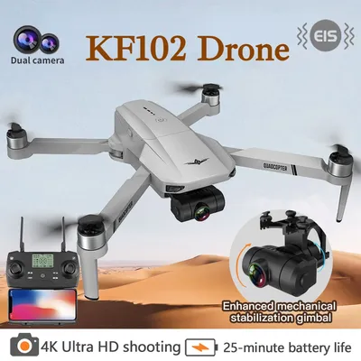 KF102 GPS Drone 4K Professional Dual HD Camera 2-Axis Gimbal Optical Flow WIFI FPV Photography