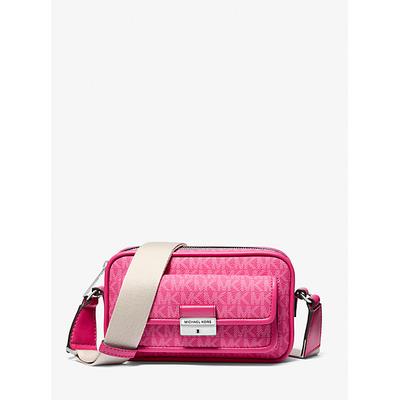 Michael Kors Bradshaw Extra-Small Signature Logo Camera Crossbody Bag Pink One Size