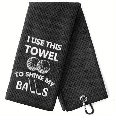 TEMU Embroidered Golf Towel - For Golfers, - / , Washable -