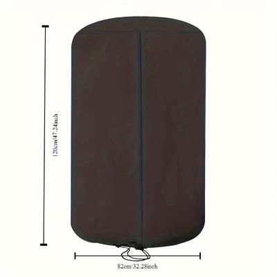 TEMU Car 4 Tire Storage Bags Snow Tire Cover Spare Tire Cover 420d Oxford Cloth Wheel Tire Cover Image