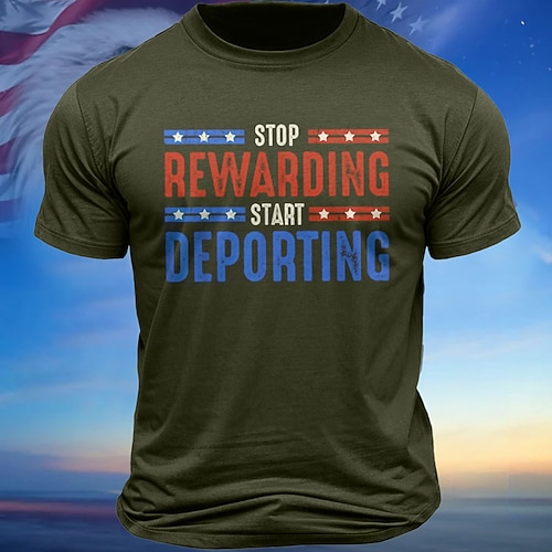 T-shirts patriotiques pour hommes T-shirt grincheux à manches longues T-shirt 3D imprimé à col rond Vêtements décontractés quotidiens de designer de rue noir bleu vert été printemps automne S M L XL