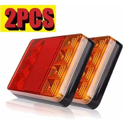 Dolaso - 2 Stück Anhänger-Rückleuchten, LED-Rückbeleuchtung, Bremsleuchte, wasserdicht, Image