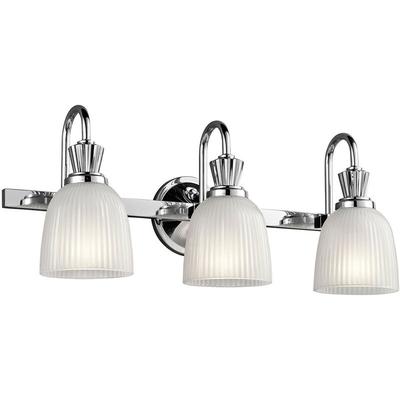 Elstead - Cora - 3 Licht Badezimmer Wandleuchte Chrom poliert IP44, G9