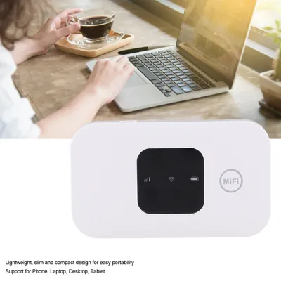 Portable Wifi High Speed White Portable Small 4G Mobile WiFi Hotspot Router for Phone Laptop Desktop