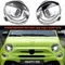 Couvercle ABS noir brillant et mat Angry Eye, couvercle flambant neuf pour Fiat 500 Abarth 595 695