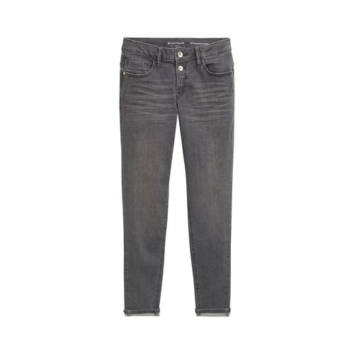 TOM TAILOR Damen Boyfriend Jeans, grau, Uni, Gr. 31/32