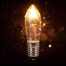 E10 Candle Light Bulbs 34V 3W Warm White Replacement Bulbs for Arch Candle Fairy Lights Tapered Candle Top Candle 10Pcs