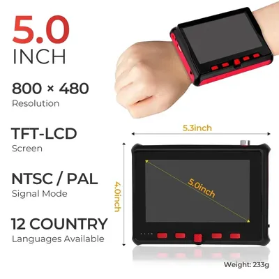 5Inch Cctv Tester 8MP AHD TVI CVI CVBS Support VGA and HDMI Input Analog Cftv Testers CCTV Monitor Camera Video Tester
