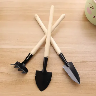 Gardening Tools Three-Piece Set Mini Garden Tools Multi-Function Shovel Harrow Shovel Household Plant Pine Soil Shovel