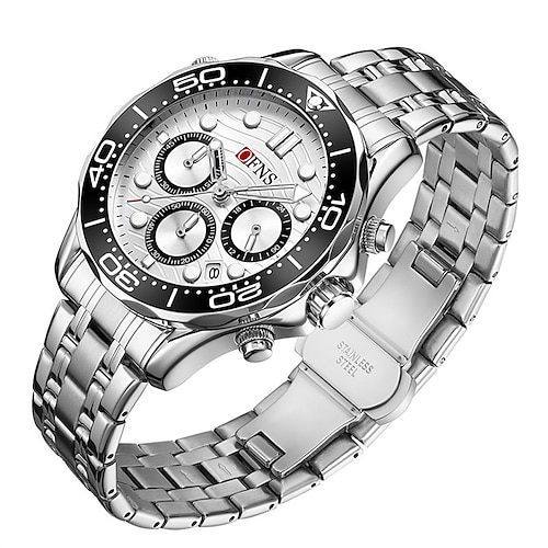 SANDA Herren Quarz uhr Draussen Modisch Lässige Uhr Armbanduhr leuchtend Kalender Chronograph WASSERDICHT Stehlen Kieselgel Beobachten Image