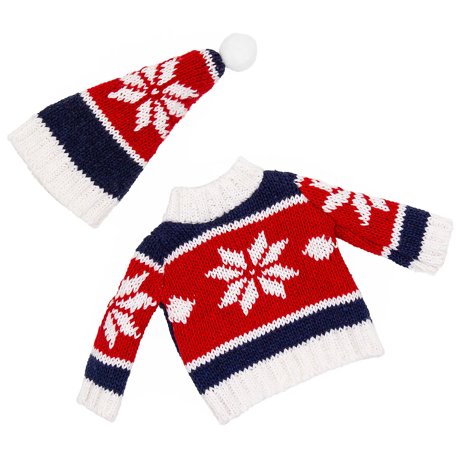 Pull et bonnet maille