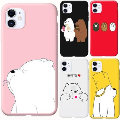 We Bare Bears Cartoon Soft Phone Case Case For Iphone 11 Pro Max X Xr Xs Max 7 8 6 S Plus Samsung Galaxy S20 Plus S20Ultra S9 S9 Plus S10 Plus S10E Samsung Note 10 Plus 8 9 Huawei P3020 Lite Mate 30 Prosilicone Tpu Phone Cover