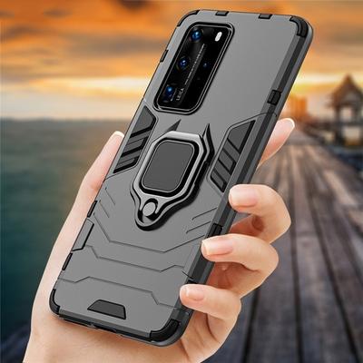 Case For Huawei P50 P40 Pro + Plus Mate 40 P30 Pro P20 Lite Stand Hard Shockproof Back Case For Huawei Psmart Y5 Y6 Y7 Y9 Prime Nova 8I 3 5 7 8Se Honor 50 30 20 Lite 20S 10I X10 8S 8A 9A Phone Cover