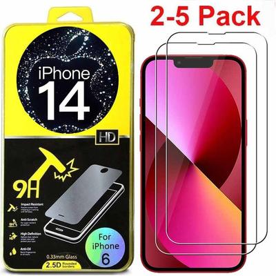 2/3/5Pcs 9H Hd Full Cover Protective Glass Film For Iphone 14 Pro 14 Plus 14 Pro Max For Iphone 13 13 Rpo 13 Pro Max 13 Mini /For Iphone 12 12 Pro Pro Max Mini /For Iphone 11 11 Pro 11 Pro Max / For Iphone X Xs Xr Xs Max /For Iphone Se3 Se2 5 6 7 8...