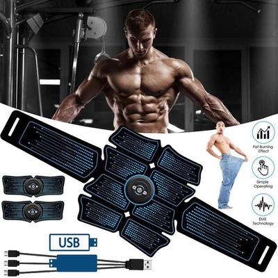 Rechargeable Abdominal Muscle Stimulator Trainer Ems Abs Fitness Equipment Training Gear Muscles Electrostimulator Toner Exercise At Home Gym