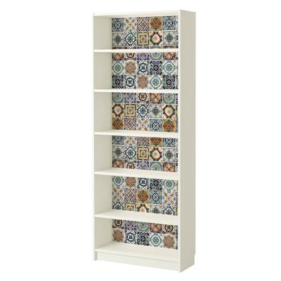 Walplus Bookcase Furniture Wrap Self-adhesive Film Talavera Tile Sticker