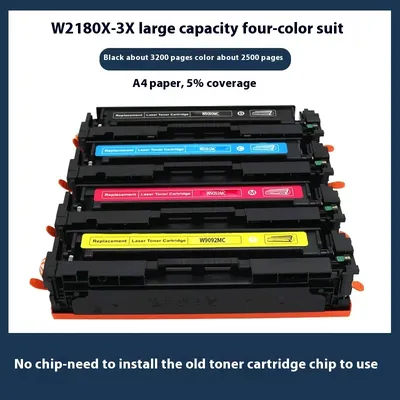 218x 218a Toner kartuschen 4er Pack: High Yield Set kompatibler Ersatz für HP 218x 218a Color Pro Mfp 3301fdw 3301cdw 3201dw 3