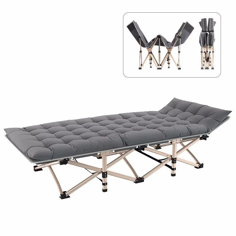Modernes tragbares Klappbett für Camping, Reisen, Mittagspause, Büro, Balkon, Nickerchen, Liege, Sonnenliegen, Gartenmöbel