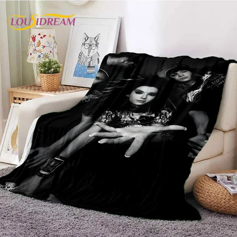 Rockband Tokio Hotel Rechnung Kaulitz weiche Flanell decke für Bett Schlafzimmer Sofa Picknick, Decke für Abdeckung Outdoor-Freizeit geschenk werfen Image