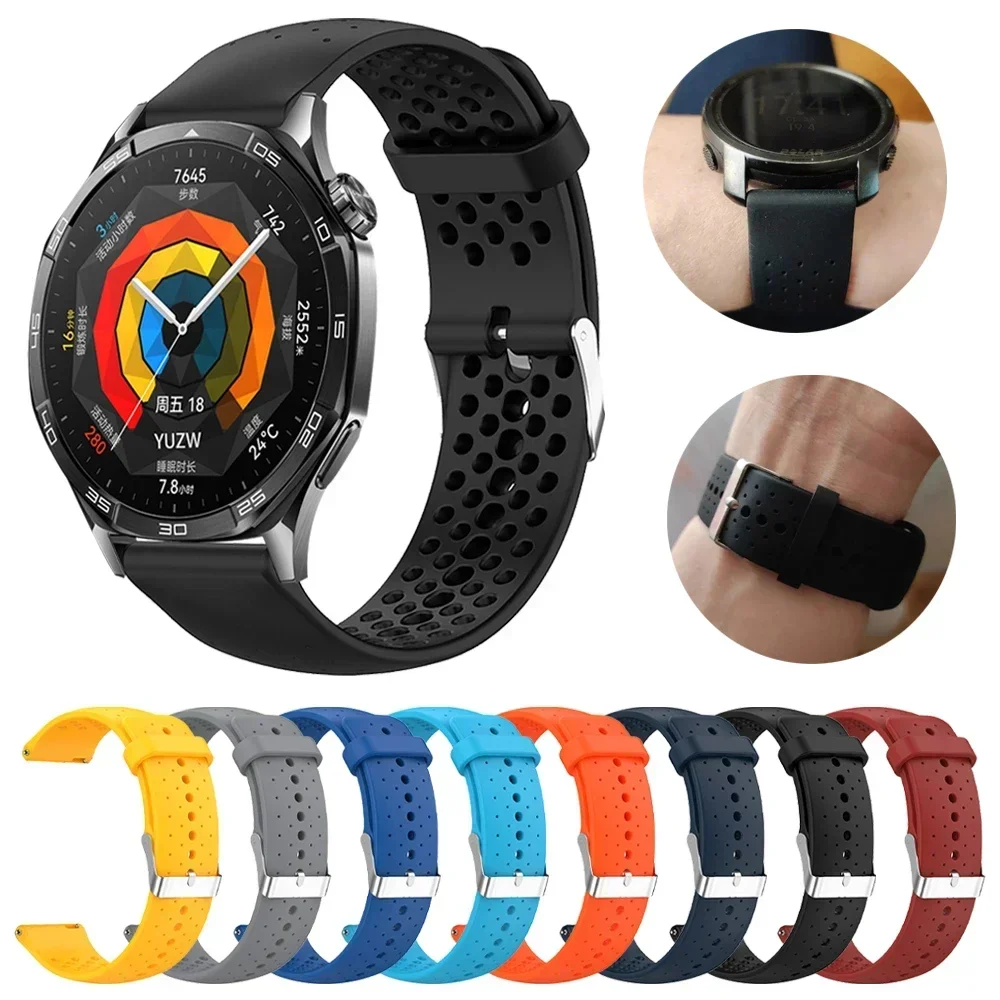 20mm 22mm Riemen Für Huawei Uhr GT 5 Pro Band GT5 GT4 46mm GT2 3 SE Pro 46 42mm Armband Silikon Smart uhr Armband Armband Image