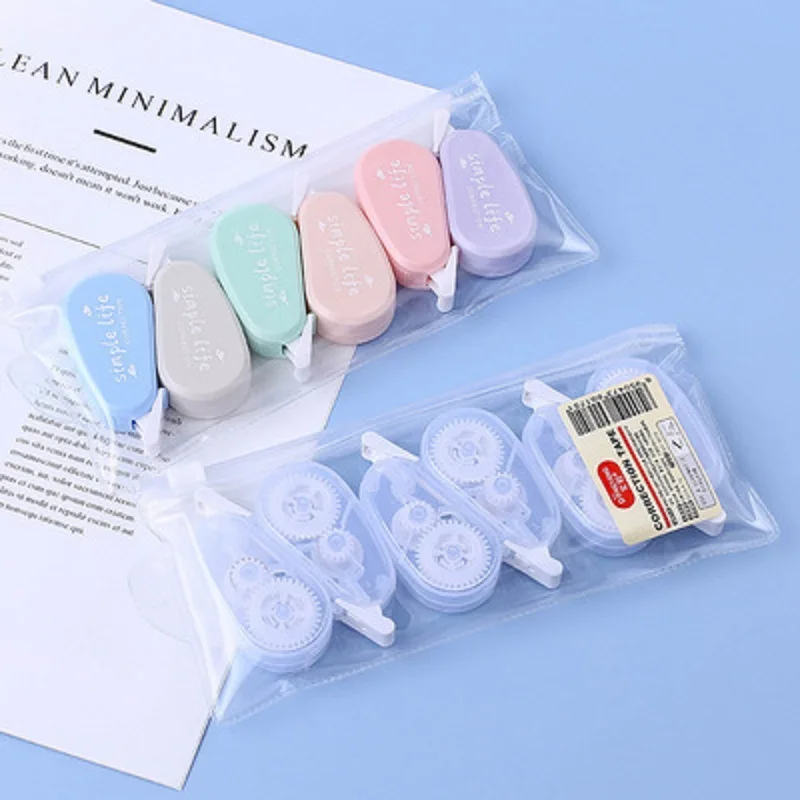 6-teilige Korrektur mit Morandi Mini Cute Transparent Correction Set Kreative tragbare Farbe Image