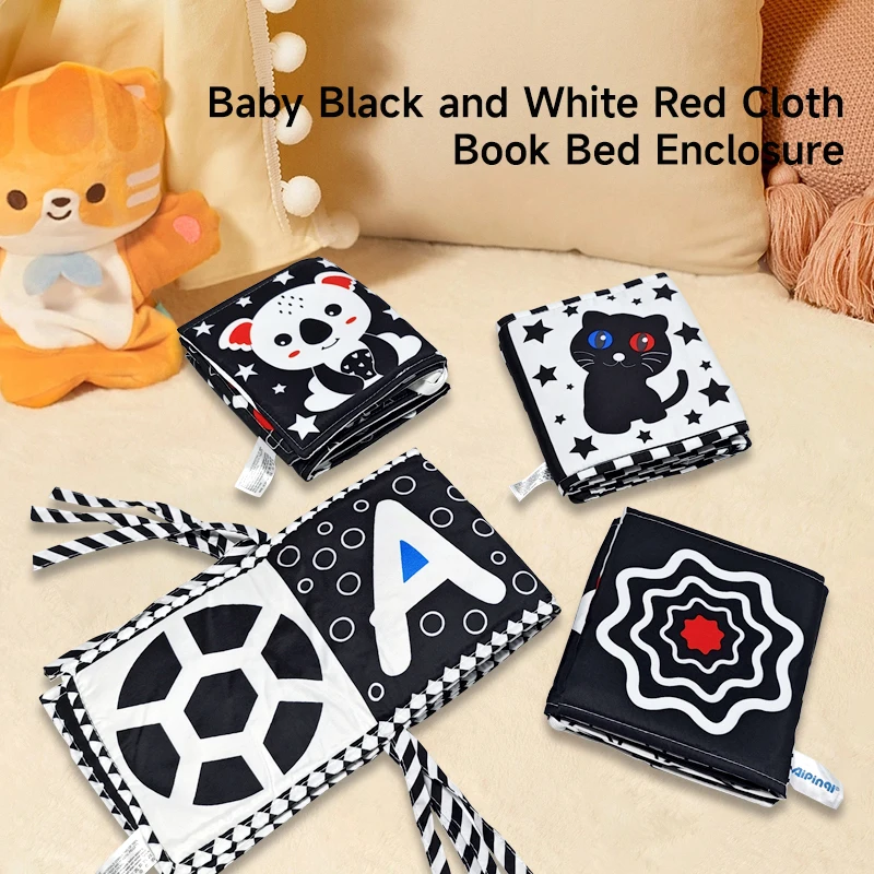 Weiche Baby Bücher sensorische Stoff Buch Babys pielzeug frühes Lernen Kinderwagen Spielzeug 0-12 Monate Neugeborene Krippe Spielzeug Kleinkind Geschenke Image