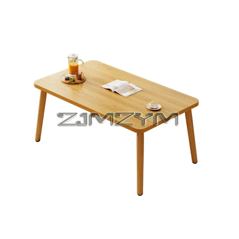 Kleiner Teetisch aus Holz, Ecken, rechteckig, Couchtisch, Wohnzimmer, Sofa, Beistelltisch, Wohnzimmermöbel