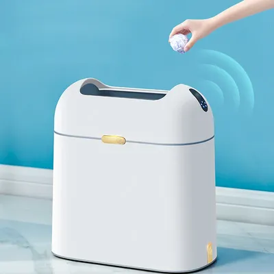 9l Smart Mülleimer doppelt öffnen und schließen der Kapsel geschlossener Geschmack Mülleimer Smart Sensor automatischer Sensor Mülleimer
