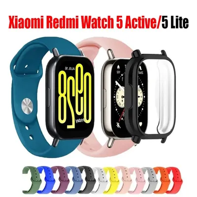 Hülle + Silikonarmband für Xiaomi Redmi Watch 5 Active Lite Sportarmband für Redmi Watch 5 Lite Active Shell Atmungsaktive Correa Image