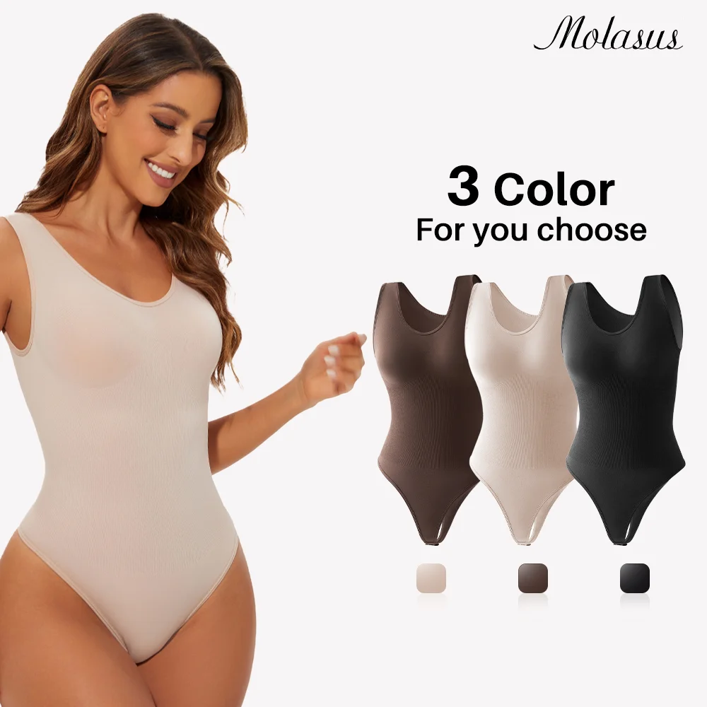 Nahtloser Shapewear-Body für Frauen, Body Shaper, Tanga, Körperformung, Bildhauerei, Brust, Abnehmen, breite Schultergurte, Shaper, Neu Image