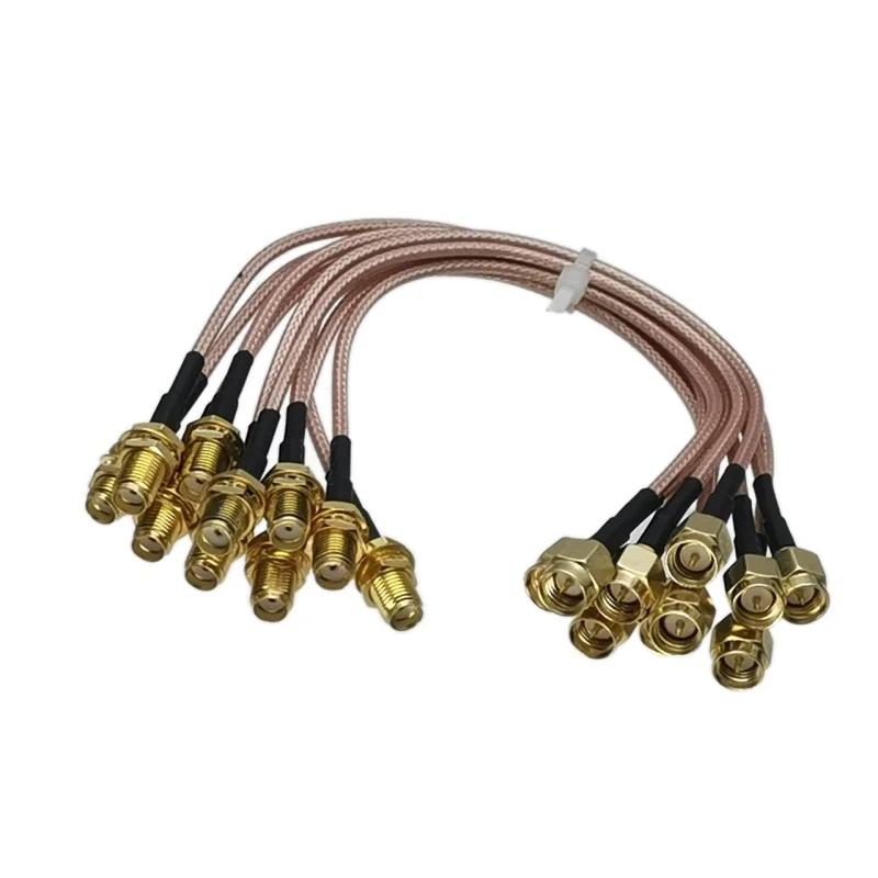 Rg316 sma Stecker an sma Buchse Schott mutter HF Koaxial stecker Pigtail Überbrückung kabel neu 4 Zoll ~ 5m Image