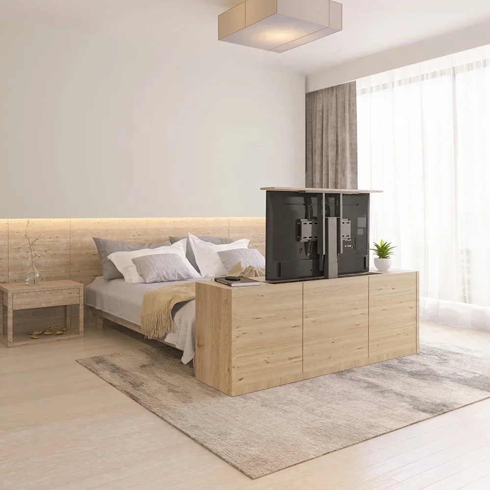 Wohnzimmermöbel, elektrische TV-Wandhalterung, motorisierter höhenverstellbarer automatischer TV-Liftständer mit Fernbedienung Image