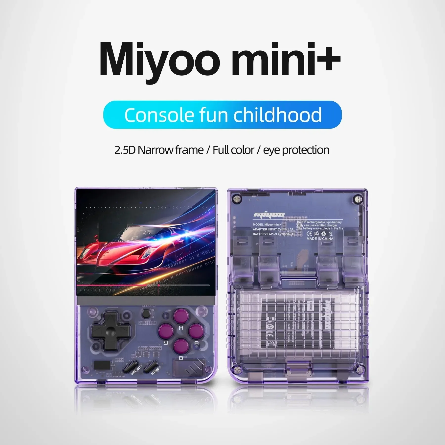 Miyoo mini plus tragbare Retro-Handheld-Videospiel konsole Linux-System klassischer Spiele mulator 3,5 Zoll ips HD-Bildschirms piele v3