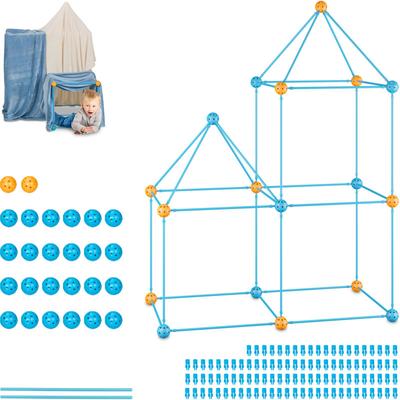 Diy Konstruktionsspielzeug, Kinderhöhle, 132-tlg. Bau Set, Bude bauen, Röhrenbaukasten Stecksystem, Image