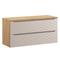 Mobile bagno senza lavabo effetto legno beige e marrone 120cm