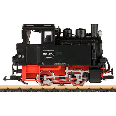 Dampflokomotive LGB "LGB DR Dampflok 99 5016 - L20753" Modelleisenbahn-Fahrzeuge schwarz (schwarz/rot) Kinder Made in Europe