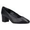 Hush Puppies Anna Wide Leather WoMens Black Heels - Size UK 3 | Hush Puppies Sale | Discount Designer Brands