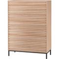 Commode avec 4 tiroirs en effet chêne