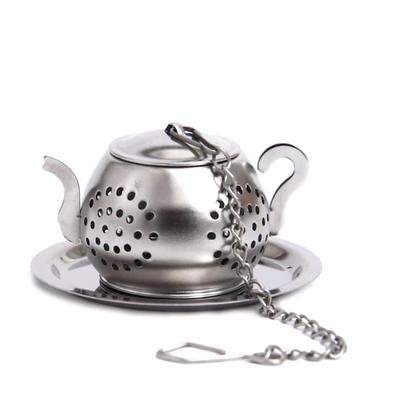 Teapot Shaped Stainless Steel Loose Leaf Tea Infuser Strainer - Reusable Tea Infusers for Herbal Spice Tea, Teaware, and Tea Ceremony Accessories