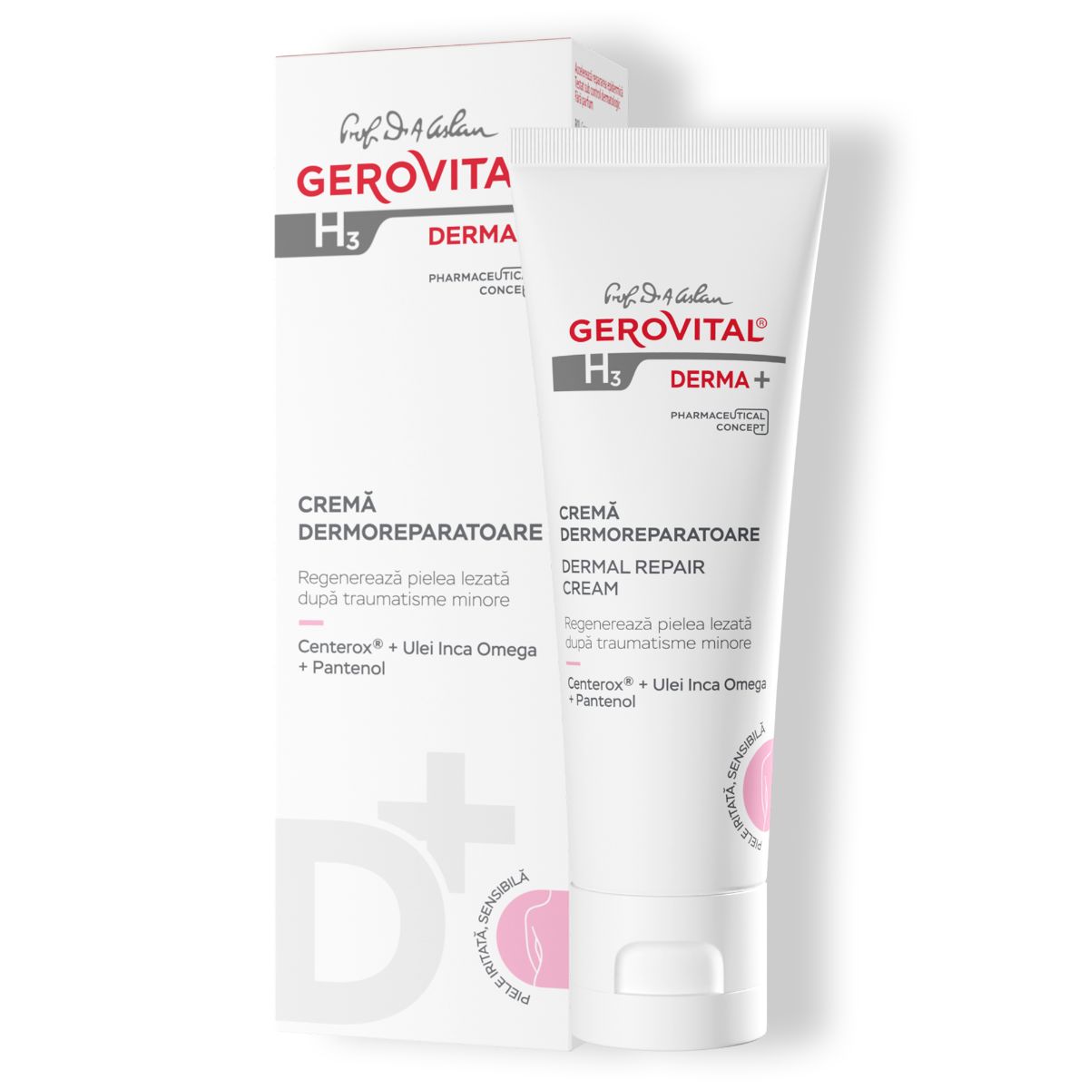 Gerovital H3 Derma+ Crema Dermoriparatrice con Pantenolo per Pelle Sen