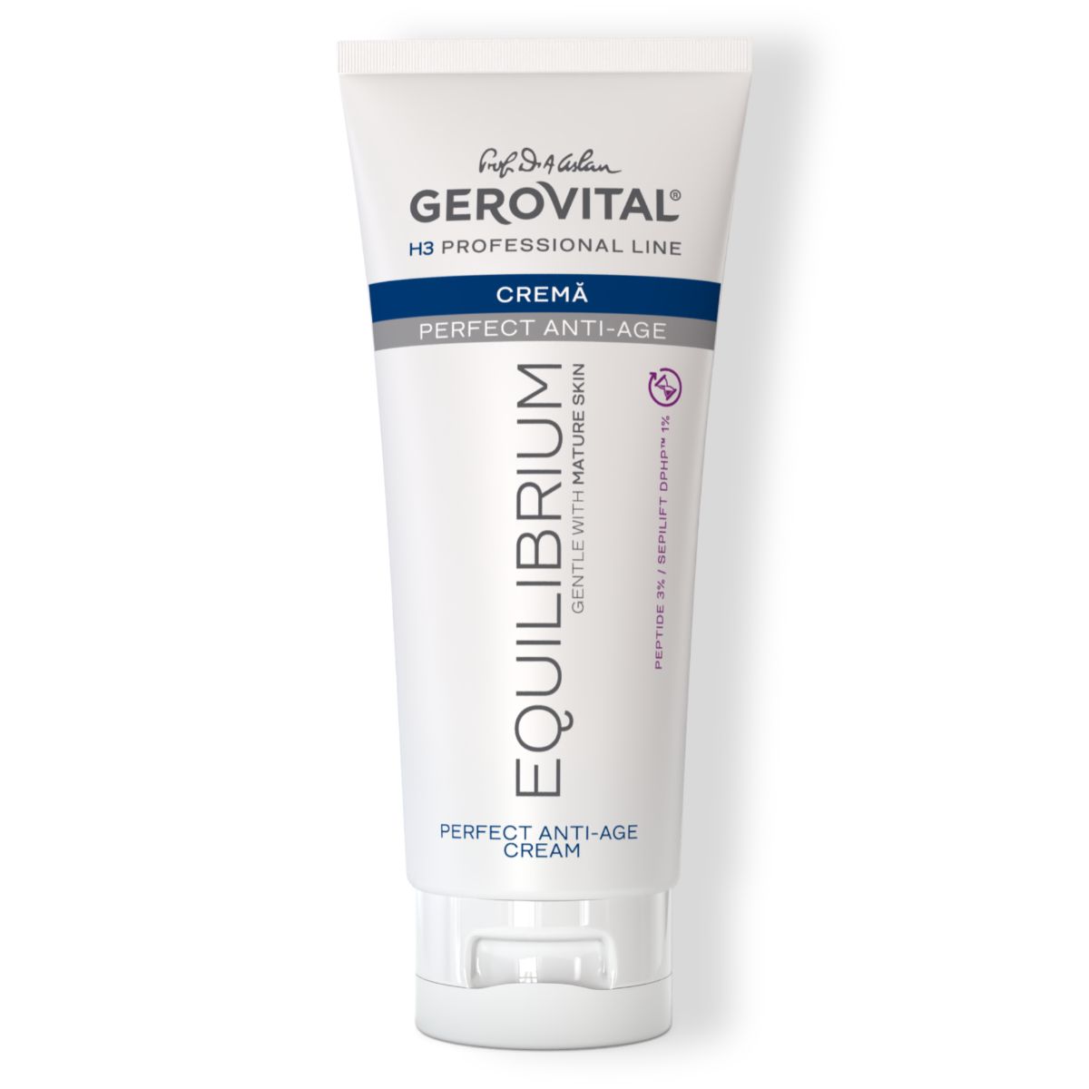 Gerovital H3 Equilibrium Crema Anti-età con Peptidi per Pelle Matura,