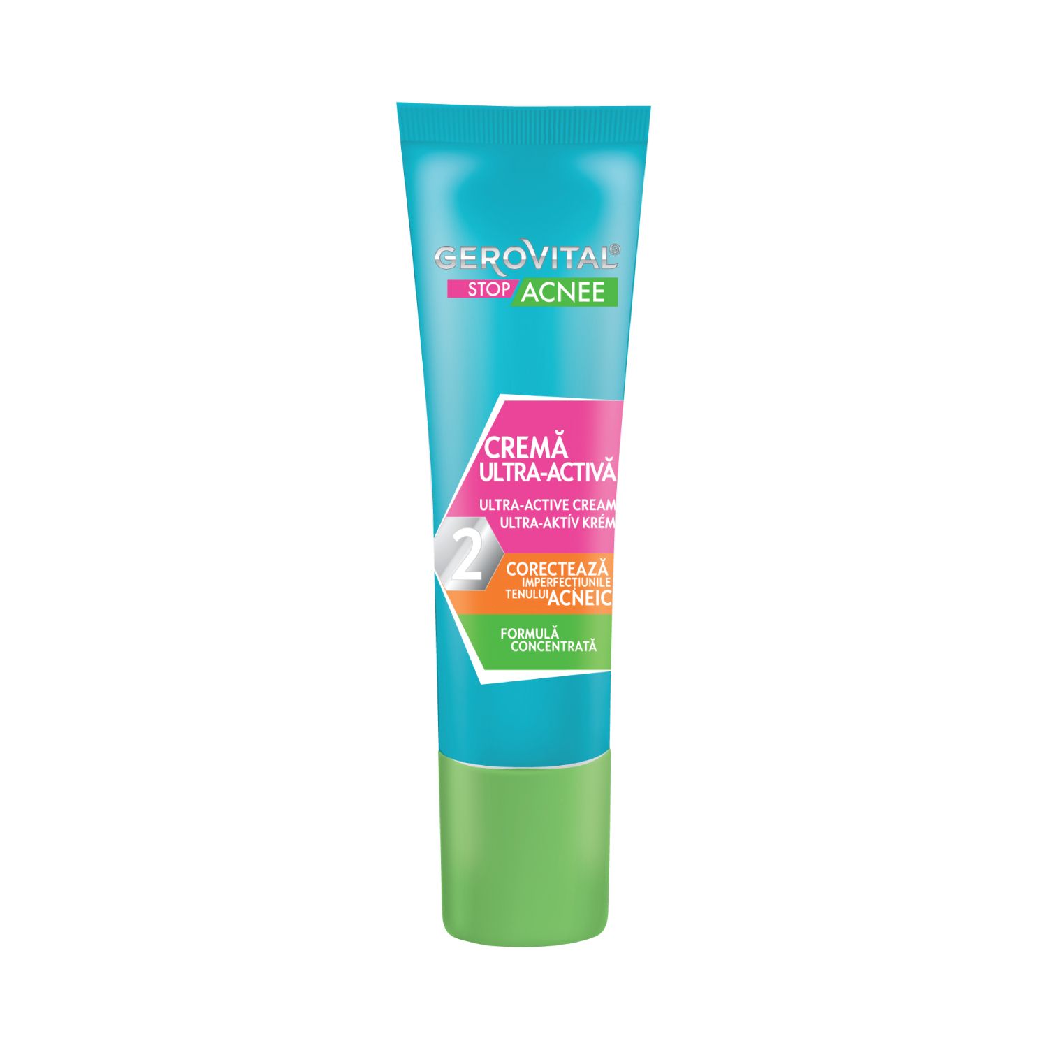 Gerovital Stop Acnee Crema Viso Sebum Control Opacizzante per Pelle Mi
