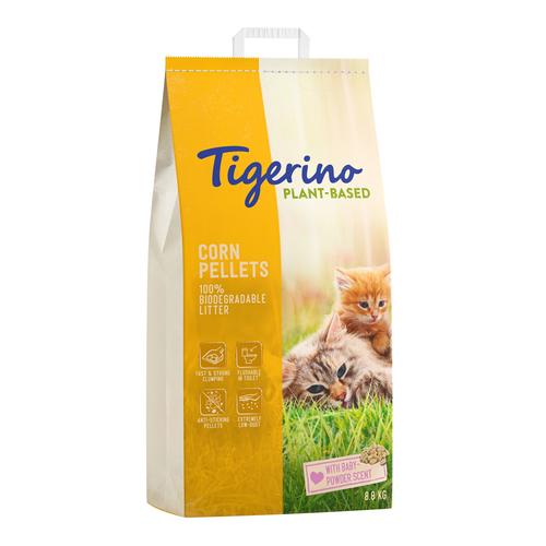 14l Tigerino Plant-Based Mais Katzenstreu - Babypuderduft