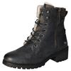 Schnürboots MUSTANG SHOES, Damen, Gr. 38, blau (navy), Lederimitat, casual, Schuhe, Schnürstiefelette, Blockabsatz, in Metallic-Optik, schmale Form