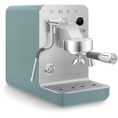 SMEG Espressomaschine "EMC02BLMEU", grün (emerald grün, matt (grün)), B:28,8cm H:54,5cm T:55,5cm, Kaffeemaschinen, Mini 