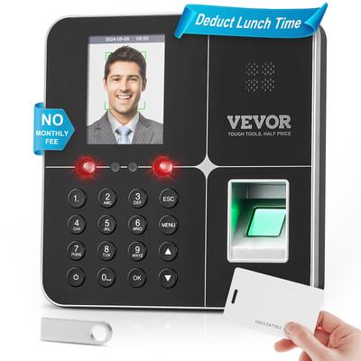 Time Clock, Employee Attendance Machine with Fingerprint, and PIN Punching in One for Employees Small Business