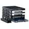 Hard disk rack in lega di alluminio Hard drive Bay 4 strati per ripiano staffa telaio HDD/SSD da 2.5