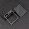Custodia compatibile in fibra di carbonio per Samsung Z Flip 6 custodia per telefono ultrasottile custodia protettiva per telefono in materiale in fibra aramidica 15000D